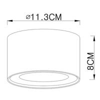 Globo PlafondlampSerena Ø 11,3cm wit - 12007W - thumbnail