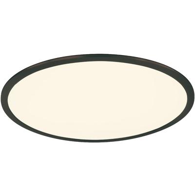 Dimbare LED Plafondlamp 31W - Warm Wit 3000K - Rond Mat Zwart Aluminium