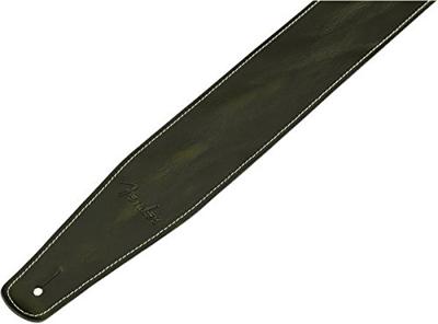 Fender Broken-In Leather Strap Green