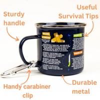 Gift Republic Survival Guide Emaille Mok - thumbnail