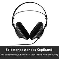 AKG K612PRO Open over-ear studio-hoofdtelefoon van premium referentieklasse, geavanceerde open technologie, leren hoofdbeugel, breed en breed klankspectrum, comfortabel design - zwart - thumbnail