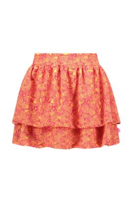 B.Nosy zomer rok meisjes - K3 - oranje/paars AOP - 2-laags - Ruth