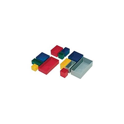 LA-KA-PE Inzetbak | 108 x 108 x 63 mm | blauw PK | voor schuifladen en assortimentskisten | 25 stuks - E63-3 BLAU - E63-3 BLAU
