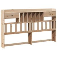 Bed met boekenkast zonder matras massief grenenhout 180x200 cm - thumbnail