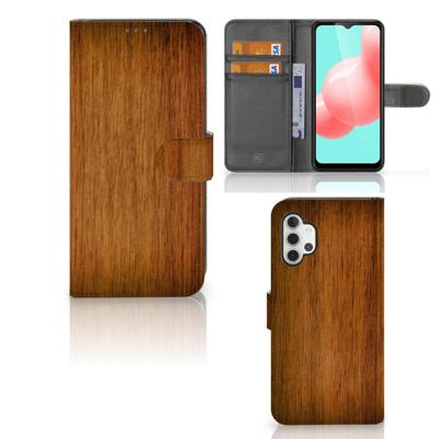 Samsung Galaxy A32 5G | Book Style Case | Donker Hout