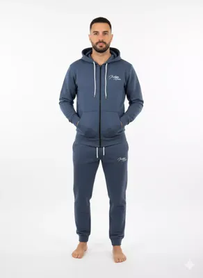Indigo Denim - Joggingpak Heren - Navy Airforce - Rits