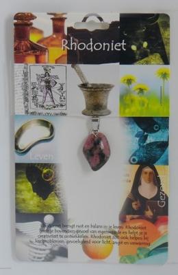 Hanger gezondheidssteen rhodoniet