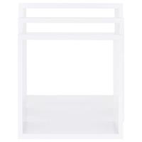 Wandschappen kubus 3 st MDF wit - thumbnail
