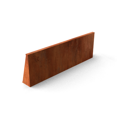 Fronta Keerwanden Cortenstaal recht stuk 1500 x 200 x 350 mm Geroba - Geroba Fronta Keerwanden Cortenstaal recht stuk 1500 x 200 x 350 mm Geroba - Geroba