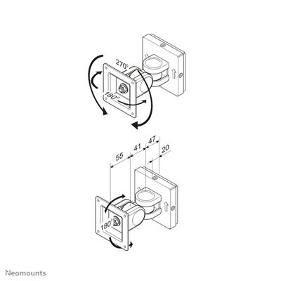 Neomounts FPMA-W200 tv wandsteun bevestiging