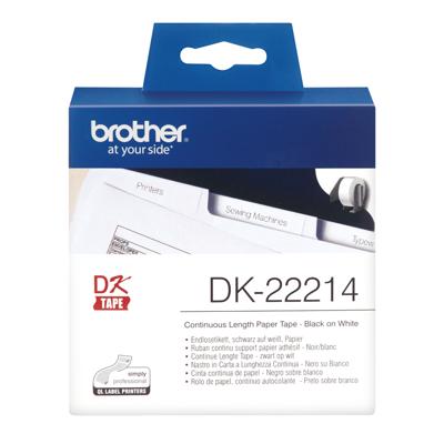 Huismerk Brother DK-22214 Continue Labels (12mm x 30,48m)