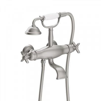 Badkraan Tres Clasic Thermostatisch Incl Handdouche op Houder RVS Tres Badkraan Tres Clasic Thermostatisch Incl Handdouche op Houder RVS Tres