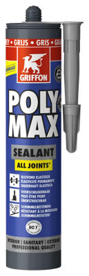 Griffon Polymax Sealant multifunctionele afdichtingskit 280ml Grijs