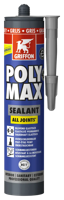 Griffon Polymax Sealant multifunctionele afdichtingskit 280ml Grijs - thumbnail