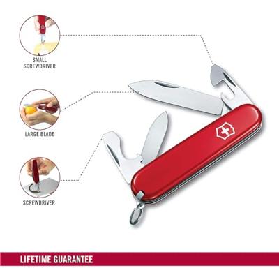 Victorinox Recruit 0.2503 Zwitsers zakmes Aantal functies 10 Rood