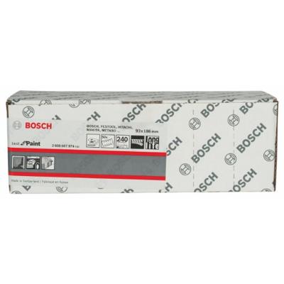Bosch Accessories 2608607974 Schuurblad Geperforeerd Korrelgrootte (num) 240 (b x h) 93 mm x 186 mm 50 stuk(s)
