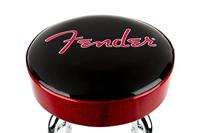 Fender Red Sparkle Logo Barstool 24" zwart-rood-chroom gitaarkruk (61 cm) - thumbnail