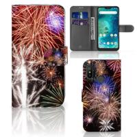Xiaomi Mi A2 Lite | Wallet Case | met Pasjes | Vuurwerk - thumbnail