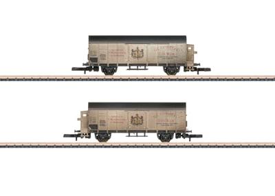 Märklin 82553 Z set van 2 gesloten goederenwagons Kessler-transport van de DRG