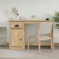 Bureau met lade 115x50x75 cm bewerkt hout sonoma eikenkleurig - thumbnail