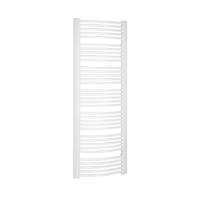 Handdoekradiator Sapho Egeon Gebogen 59.5x174.2 cm Wit - thumbnail