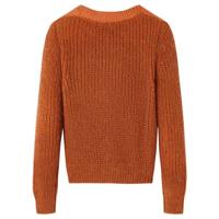 Kindertrui gebreid 104 cognackleurig - thumbnail