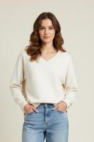 Only Onlbella L/s V-neck Ub Swt 15356114 Sweater 4839908 Birch - thumbnail