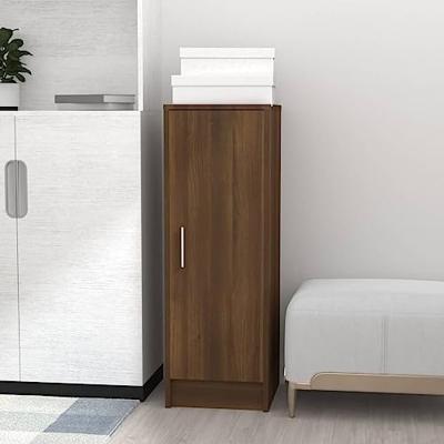 VidaXL Schoenenkast 32x35x92 cm bewerkt hout bruin eikenkleur