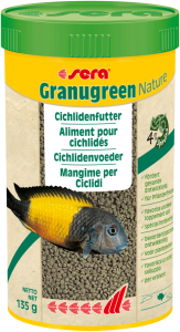 Sera Granugreen Nature 250ml - Cichliden Korrelvoer met Spirulina - Kleur en Gezondheid