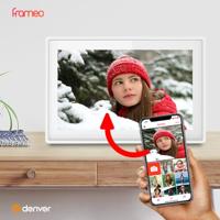 Denver PFF 1021 Digitale WiFi-fotolijst 25.7 cm 10.1 inch Energielabel: C (A - G) 1280 x 800 Pixel 16 GB Wit - thumbnail