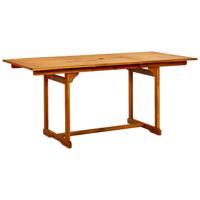 Tuintafel (150-200)x100x75 cm massief acaciahout - thumbnail