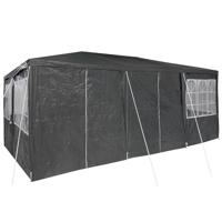 Partytent met 10 zijwanden grijs 6x4 m PE - thumbnail