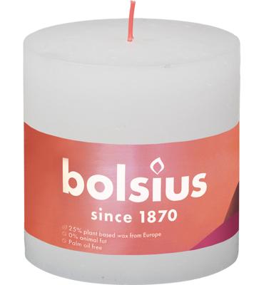 Bolsius shine rustiekkaars 100/100 cloudy white Bolsius shine rustiekkaars 100/100 cloudy white