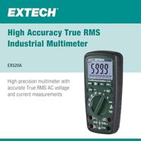 Extech Extech EX520A Multimeter Digitaal CAT IV 600 V Weergave (counts): 6000 - thumbnail