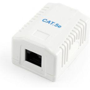 CAT5E UTP LAN-opbouwdoos, 1-poorts