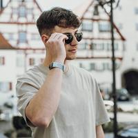 Hama Sportpolsband Voor Fitbit Charge 5 Ademend Horlogebandje L.blauw/grijs - thumbnail