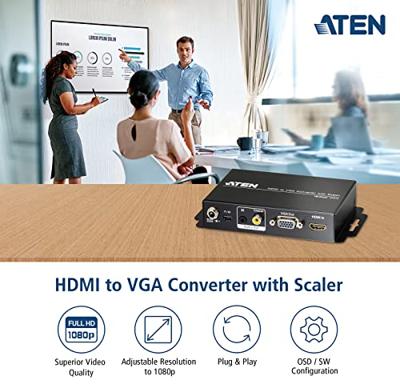 Aten HDMI to VGA Converter with Scaler