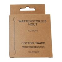 Bezouwen Wattenstokjes Hout - thumbnail