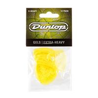 Dunlop Gels Extra Heavy 12-pack plectrumset geel - thumbnail