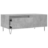 Salontafel 90x50x36,5 cm bewerkt hout betongrijs - thumbnail