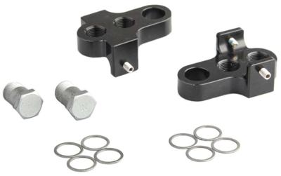 Crankverkorter Mirage T6 aluminium met RVS bouten - zwart