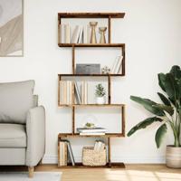Kamerscherm / boekenkast 5-laags 70x24x161 cm hout oud hout - thumbnail