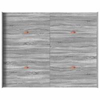 Opbergbedframe met lade Grijs sonoma 150 x 200 cm Bewerkt hout - thumbnail