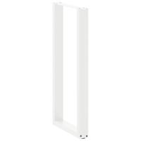 Bartafelpoten 2 st U-vormig 40x(100-101) cm staal wit - thumbnail