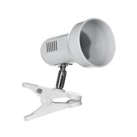 Activejet Clip-on bureaulamp, wit, metaal, E27 draad - thumbnail