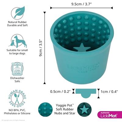 LickiMat® Likbak Yoggie Pot, turquoise