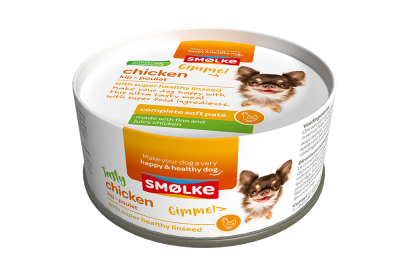 Smølke Soft Paté kip hondenvoer 24 x 125 g