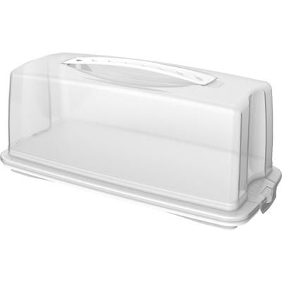 Rotho fresh cakedoos rechthoek 36x16.5x16.5 cm wit/transparant Rotho fresh cakedoos rechthoek 36x16.5x16.5 cm wit/transparant