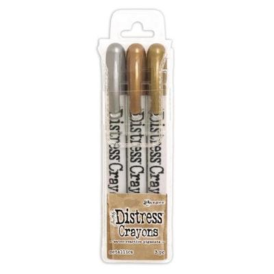 Ranger Ink Ranger • tim holtz distress crayons set metallics 3st.