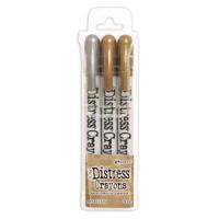 Ranger Ink Ranger • tim holtz distress crayons set metallics 3st. - thumbnail